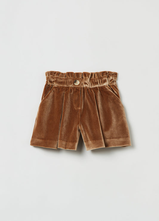 OVS Girls Paper Bag Chenille Shorts