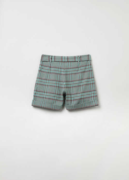 OVS Girls Tartan Check Tie Waist Short