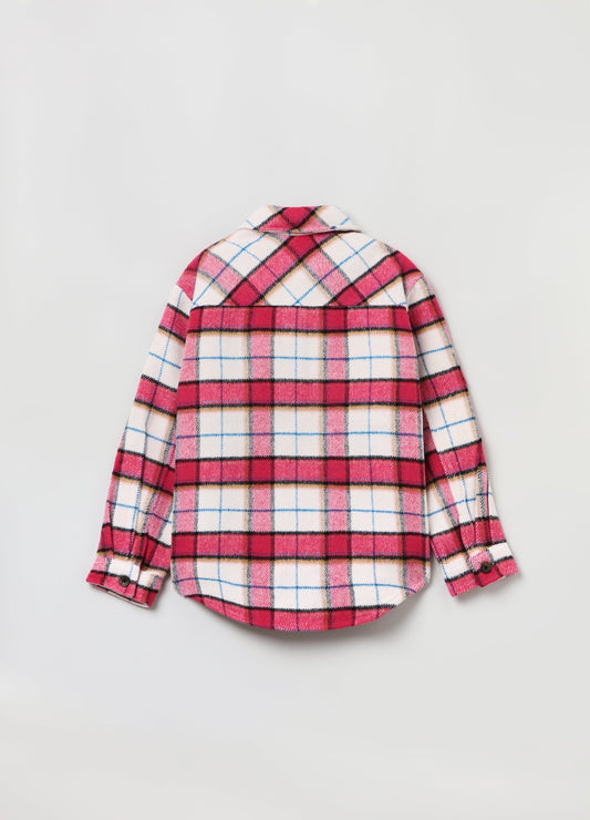 OVS Girls Checked Overshirt Shacket