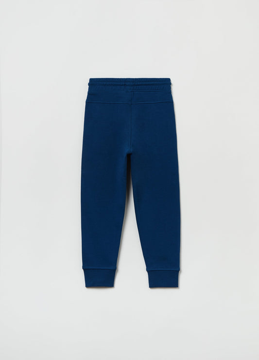 OVS Boys Fleece Joggers With Drawstring And Print