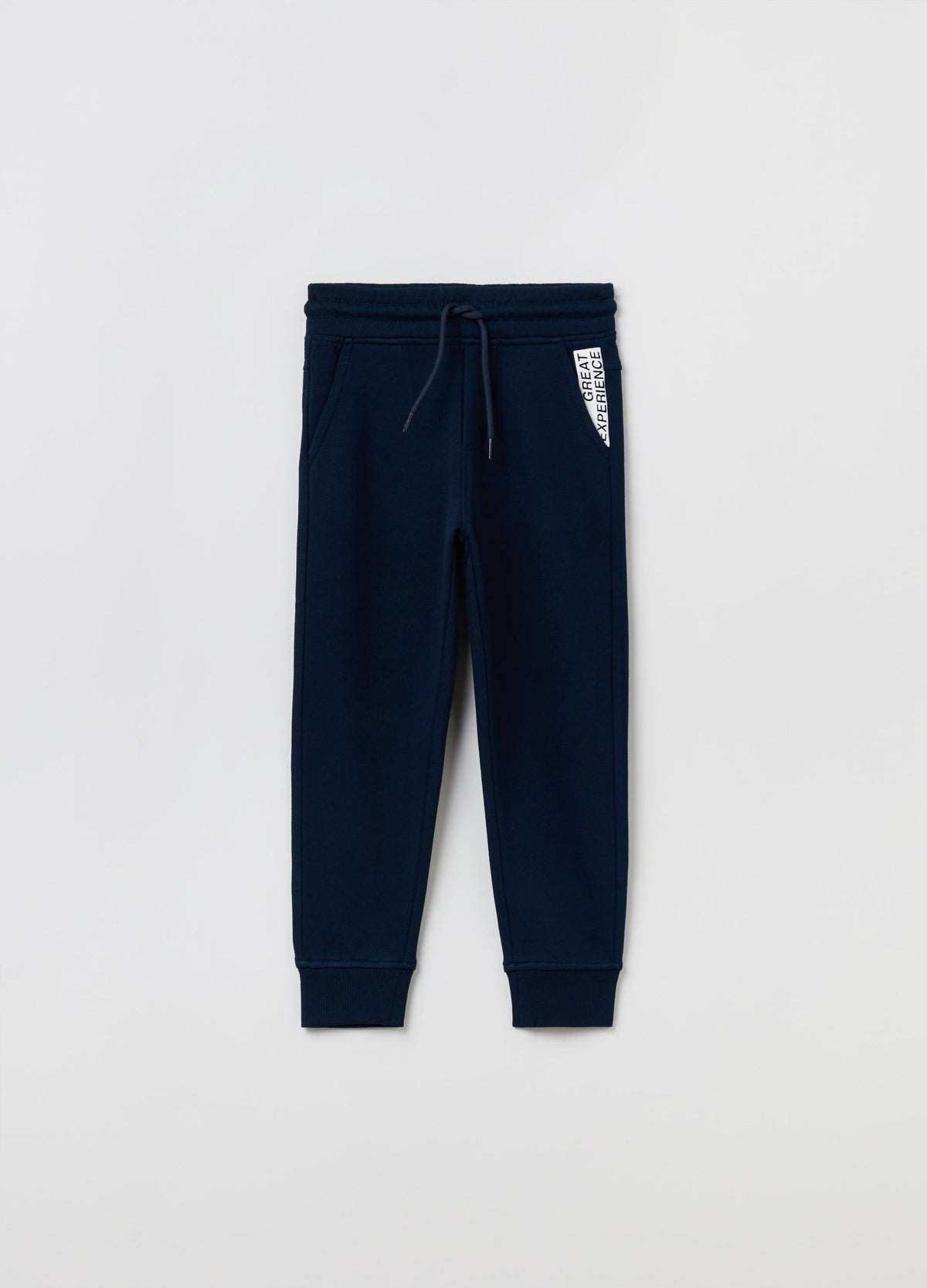 OVS Boys Fleece Joggers With Drawstring And Print