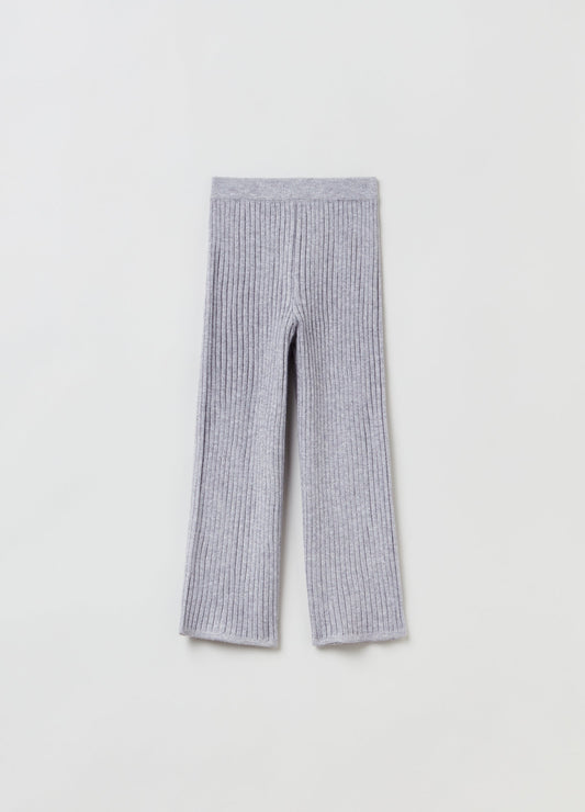 OVS Girls Rib Knit Wide Leg Trouser