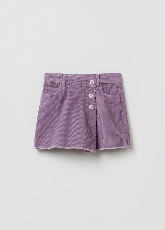 OVS Girls Frayed Edge Corduroy Skirt