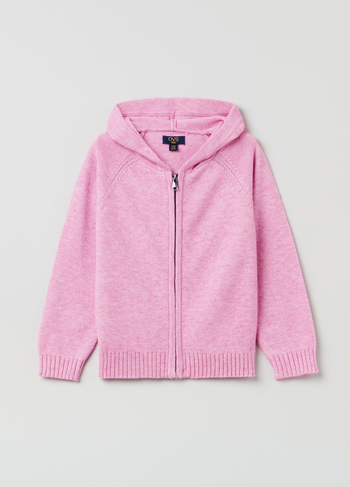 OVS Girls Zip Through Knit Hooded Cardigan