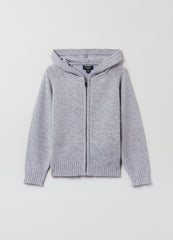 OVS Girls Zip Through Knit Hooded Cardigan