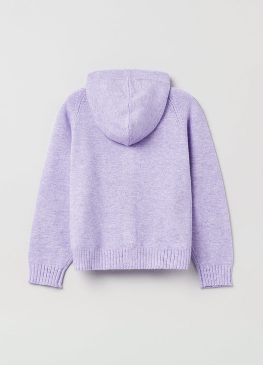 OVS Girls Zip Through Knit Hooded Cardigan