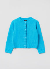 OVS Girls Rice Stitch Crew-Neck Cardigan