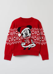 OVS Girls Disney Minnie Mouse Winter Jumper