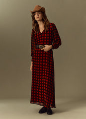 OVS Womens Piombo Long Checked Dress