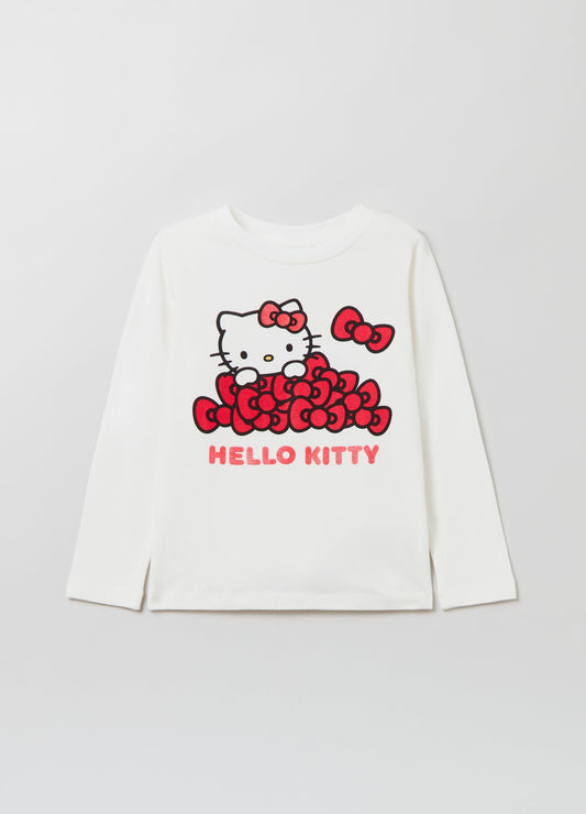 OVS Girls Long-Sleeved T-Shirt With Hello Kitty Print