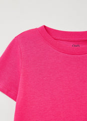 OVS Girls Cotton T-Shirt With Crew Neck