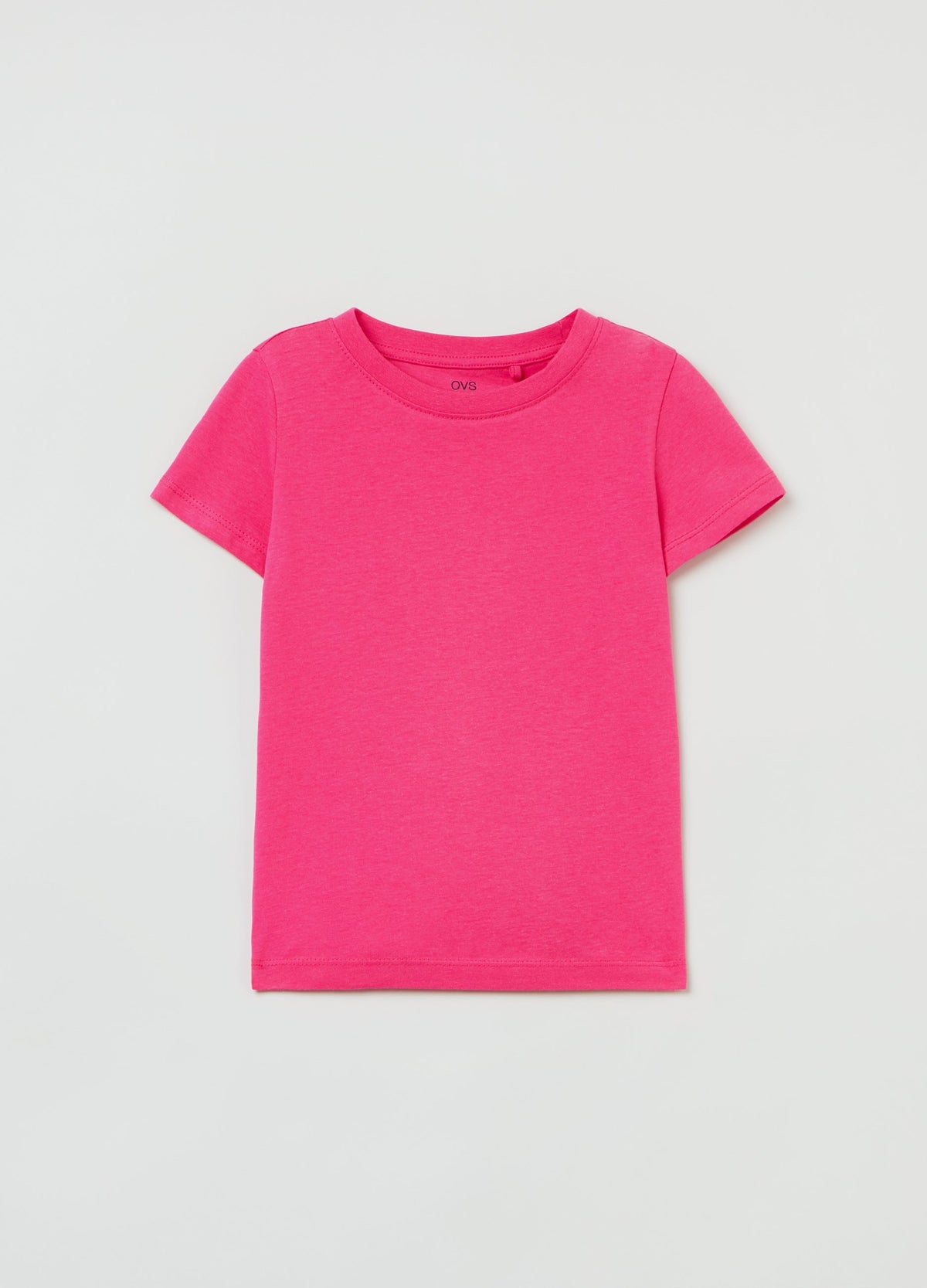 OVS Girls Cotton T-Shirt With Crew Neck