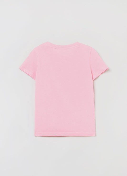 OVS Girls Cotton T-Shirt With Crew Neck