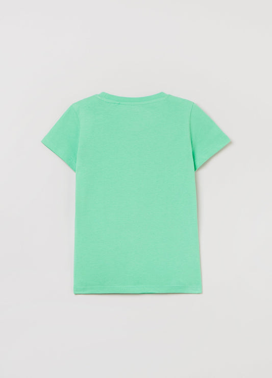 OVS Girls Cotton T-Shirt With Crew Neck