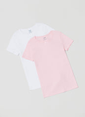 OVS Girls Two-Pack Undershirts With Bow