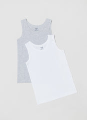 OVS Boys Two-Pack Vests With Round Neck