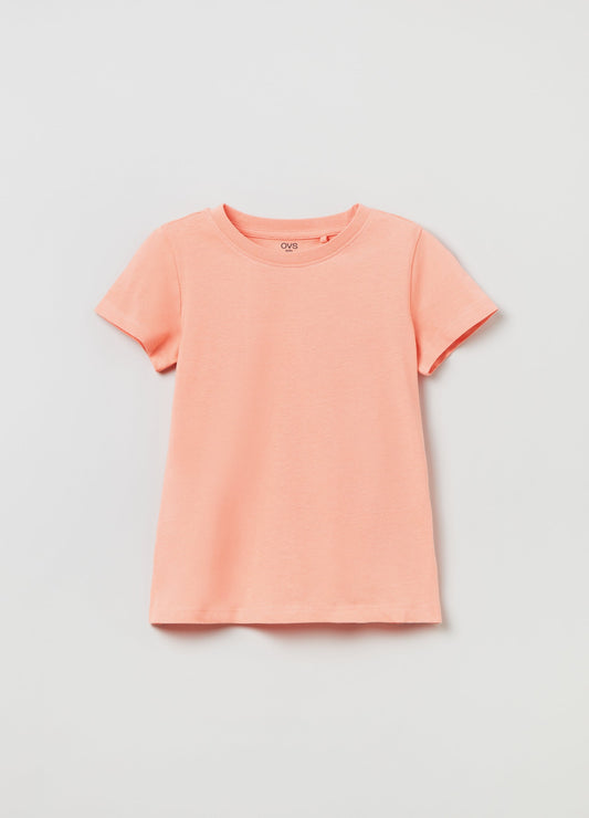 OVS Girls Cotton T-Shirt With Round Neck