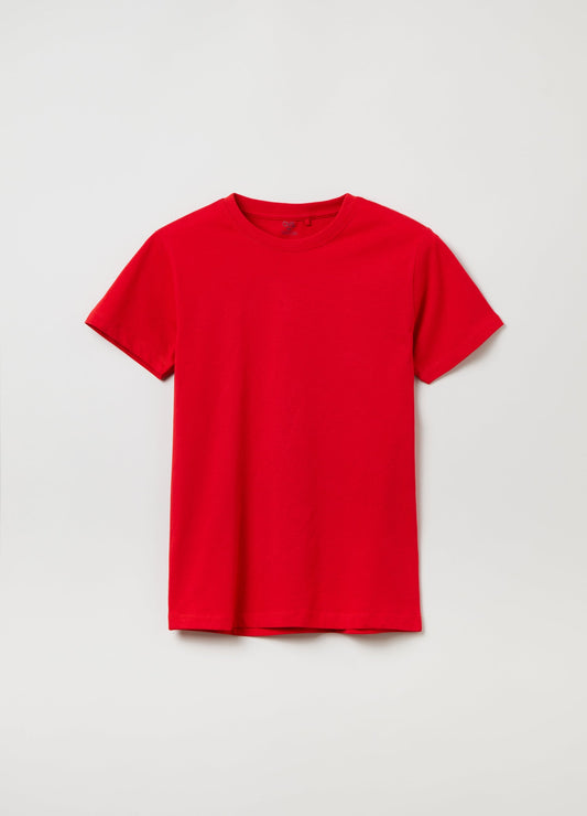 OVS Boys Cotton T-Shirt With Crew Neck