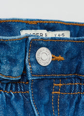 OVS Girls Five-Pocket, Paper Bag Jeans.