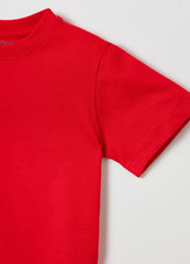 OVS Boys Solid Color Cotton T-Shirt