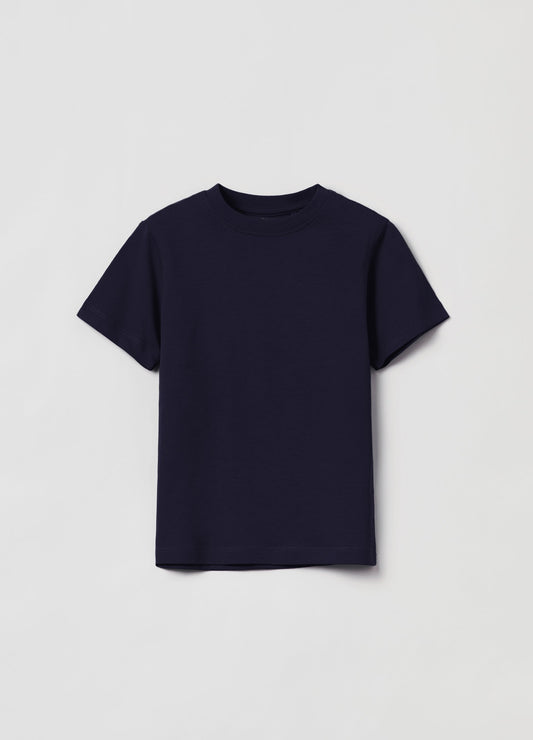 OVS Boys Solid Color Cotton T-Shirt