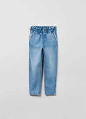 OVS Girls Paper Bag Jeans With Pockets