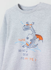 OVS Boys Full-Length Pyjamas With Printed Dragon And Lettering