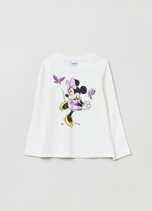 OVS Kids Girl Disney Minnie Mouse T-Shirt With Long Sleeves