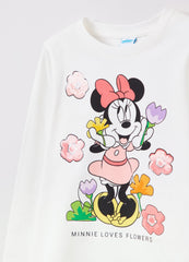 OVS Kids Girl Disney Minnie Mouse T-Shirt With Long Sleeves