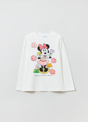 OVS Kids Girl Disney Minnie Mouse T-Shirt With Long Sleeves