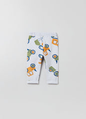 OVS Kids Boy Joggers With Work Vehicle Print