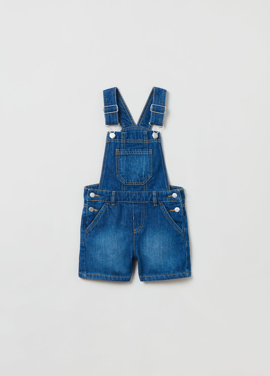 OVS Kids Girl Short Denim Dungarees