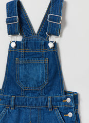 OVS Kids Girl Short Denim Dungarees