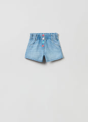 OVS Kids Girl Denim Shorts With Multicoloured Buttons