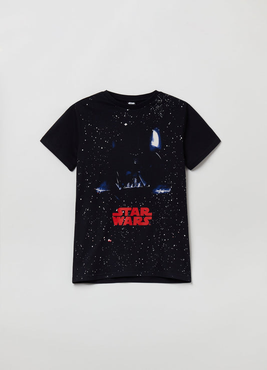 OVS Kids Boy Star Wars Print Cotton T-Shirt