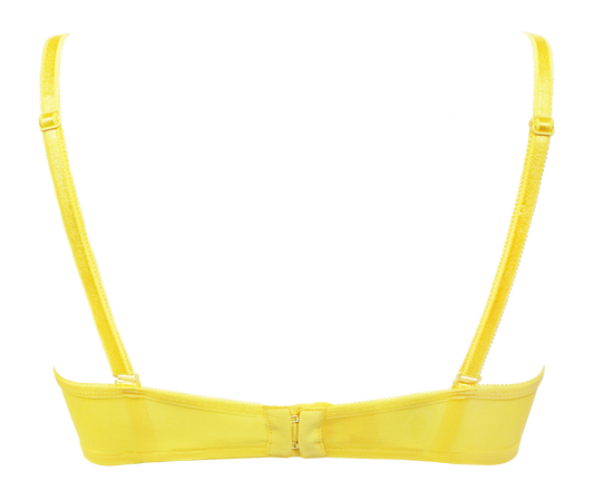 Gossard Under Wired Glossies Lace T Shirt Bra - Yellow