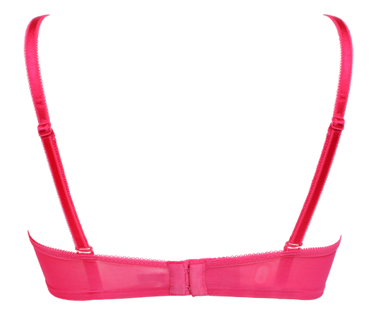 Gossard Under Wired Glossies Lace T Shirt Bra - Hot Pink