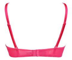 Gossard Under Wired Glossies Lace T Shirt Bra - Hot Pink