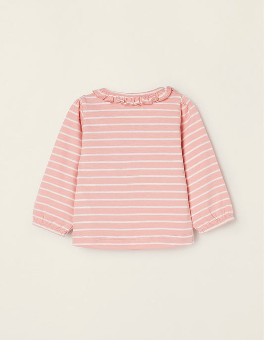 Zippy Newborn Girls 'You+Me' Long Sleeve Cotton T-Shirt