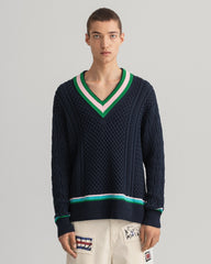 Gant Cable Cricket V-Neck Sweater