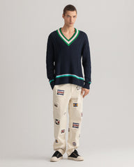 Gant Cable Cricket V-Neck Sweater