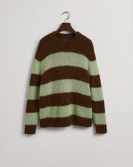 GANT Mohair Striped Crew Neck Sweater