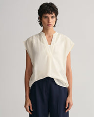 GANT Stand Collar Sleeveless Blouse