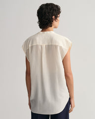 GANT Stand Collar Sleeveless Blouse