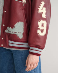 GANT Leather Varsity Jacket