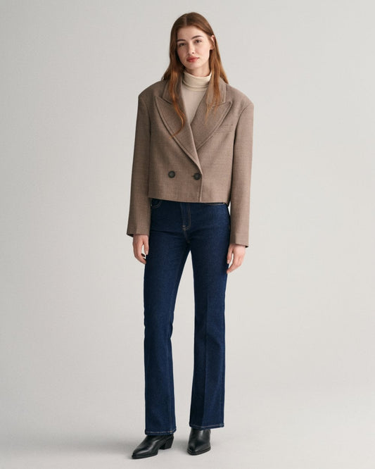 GANT Cropped Wool Blazer Jacket