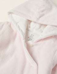 Zippy Velour Jacket With Hood For Newborn Baby Girls, Pink