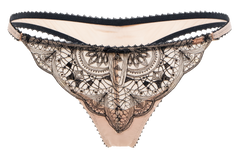 Gossard Embroidered Thong - Nude