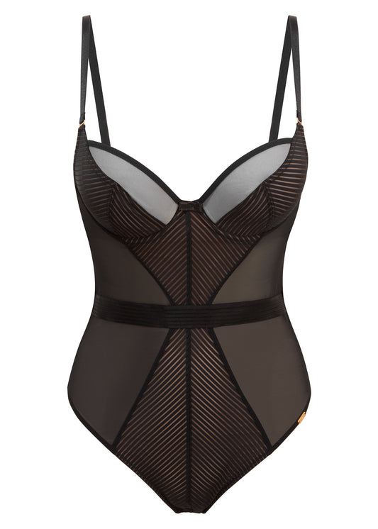 Gossard Sheer Stripe Bodysuit