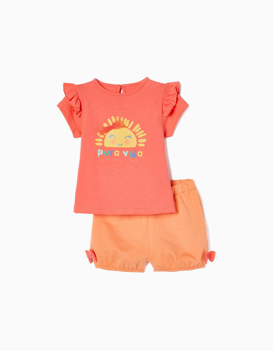 Zippy T-Shirt And Shorts For Baby Girls Pura Vida